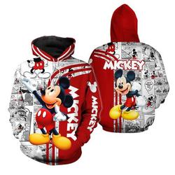Mickey Mouse 3D Hoodie, Mickey Hoodie 3D