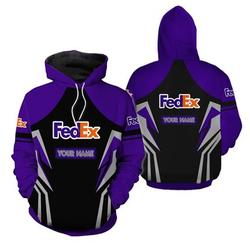 Fedex Express Purple Half Black 3D Hoodie
