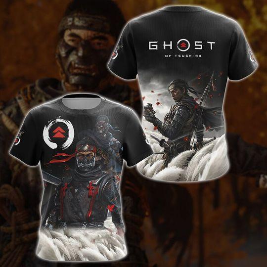 Ghost of Tsushima Video Game 3D All Over Printed T-shirt Meaningful Gift For Family Gift For Boyfriend Valentine Gift