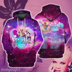 Pink Tour Concert 2023 P!Nk Hoodie, P!Nk Pink Singer Summer Carnival 2023 Tour Hoodie