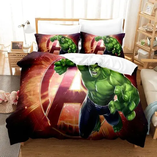 Marvel Hulk Bedding Set Duvet Cover Set Gift For Your Girlfriend Boyfriend Gift For Love Gift For Friend Best Valentine Present Holiday Gift