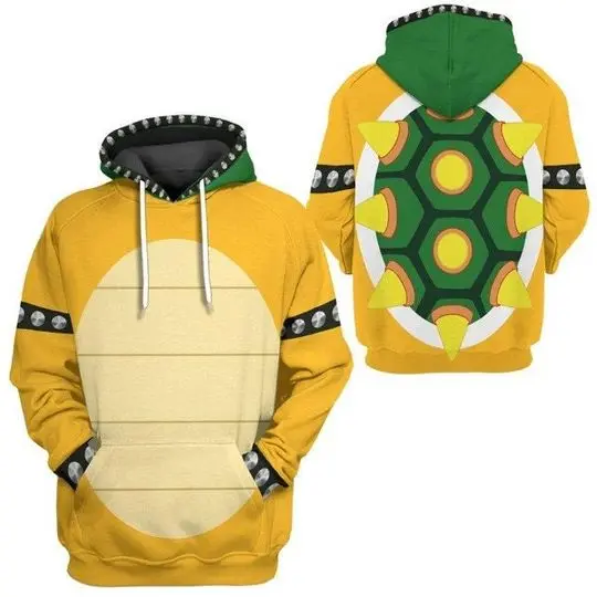 3D Game Character Hoodie, All Over Print Halloween Costume Hoodie