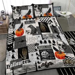 Nevermore Halloween Bedding Set, Nevermore Halloween Bedding Set Gift For Your Girlfriend Boyfriend Gift For Love Gift For Friend Best Valentine Present Holiday Gift