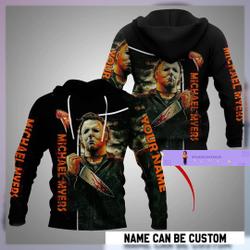 Personalized Michael Myers Hoodie, Horror Movie Hoodie