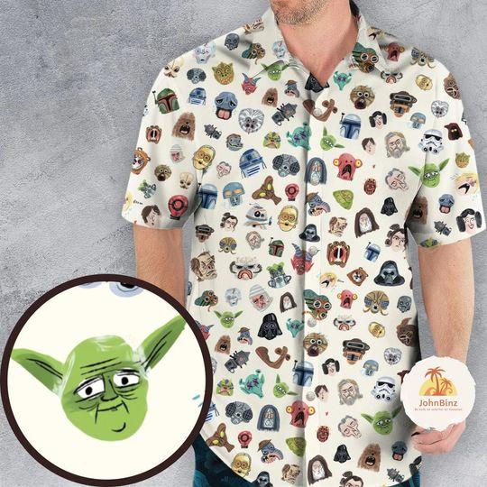 Star Wars Hawaiian Shirt, Star Wars Hawaii Shirt, Star Wars Aloha Shirt Gift For Your Girlfriend Boyfriend Gift For Love Gift For Friend Best Valentine Present Holiday Gift