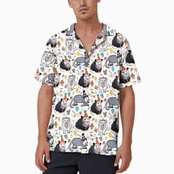 Funny Opossum Hawaiian Shirt, Screaming Possum Shir Gift For Your Girlfriend Boyfriend Gift For Love Gift For Friend Best Valentine Present Holiday Gift