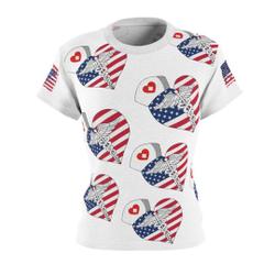 American Flag Nurse Shirt, Gift for Nurses, Registered Nurse, NICU Nurse, ER Nurse, ICU Nurse, Paramedics Gift Meaningful Gift For Family Gift For Boyfriend Valentine Gift
