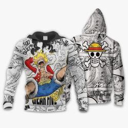 Luf-fy Awakening Anime Mixed Manga 3D Hoodie, One Pi-ece Movie Hoodie