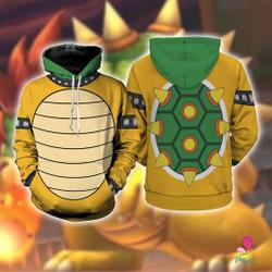 Mario Bowser Costume | Cosplay Costume 3D Hoodie