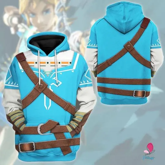 Zelda BOTW Cosplay Hoodie | Zelda Costume 3D Hoodie