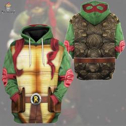 TMNT Turtle Fan Cosplay, Donatello TMNT Don Donnie Purple Cosplay 3D Hoodie