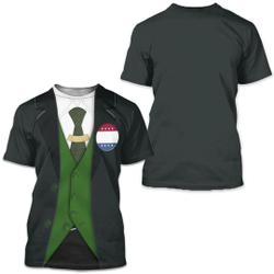 Mischief TV Series Costume, Mischief Green Suit 3D Tshirt Meaningful Gift For Family Gift For Boyfriend Valentine Gift