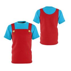 Red Blue Game Men Halloween Cosplay 3D Tshirt Meaningful Gift For Family Gift For Boyfriend Valentine Gift