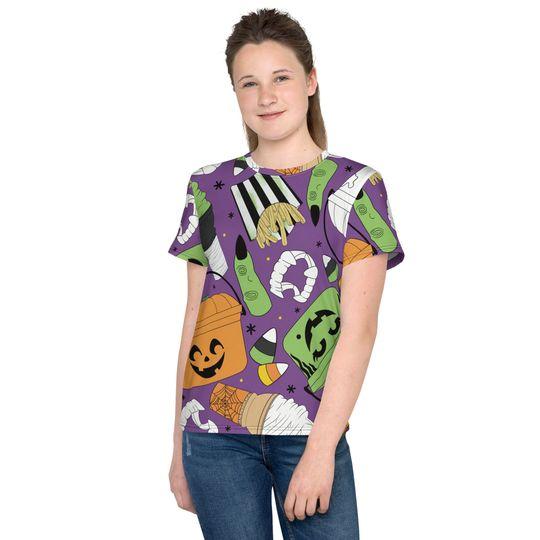 Vintage Halloween Buckets- Purple- Costume 3D T-Shirt Meaningful Gift For Family Gift For Boyfriend Valentine Gift