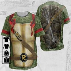Red Ninja Turtle Shirt, Turtle Halloween Costume 3D Shirt Meaningful Gift For Family Gift For Boyfriend Valentine Gift