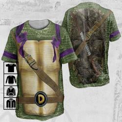Purple Ninja Turtle 3D Shirt, Turtle Halloween Costume 3D T-Shirt Meaningful Gift For Family Gift For Boyfriend Valentine Gift