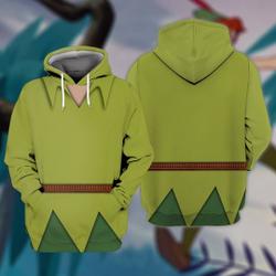 Costume Petter Pan, Peter Pan Disney Halloween Costume 3D Hoodie