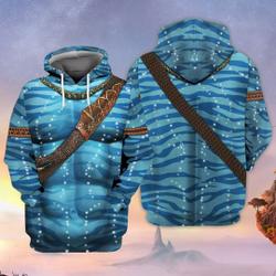 Costume movie avata, Halloween Cosplay Costume 3D Hoodie