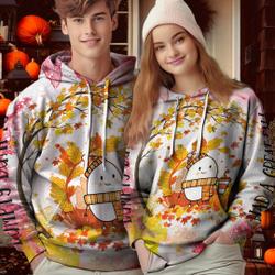 Happy Fall Yall Thanksgiving Humpty Dumpty Had A Great Fall Hoodie 3D