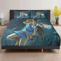 The legend of Zelda Duvet, Breath of the wild Link Bedding Set Gift For Your Girlfriend Boyfriend Gift For Love Gift For Friend Best Valentine Present Holiday Gift