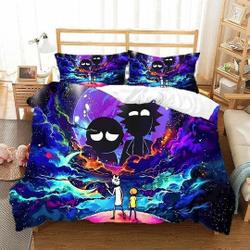 Rick and Rickandmorty Beddings,Cartoon Anime bedroom decorGift For Your Girlfriend Boyfriend Gift For Love Gift For Friend Best Valentine Present Holiday Gift