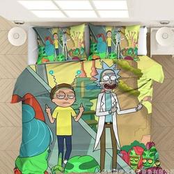Rick and Rickandmorty Bedding Set, Anime duvet cover,  Rick and RickandmortyGift For Your Girlfriend Boyfriend Gift For Love Gift For Friend Best Valentine Present Holiday Gift