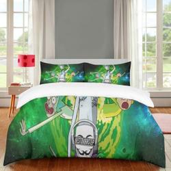 Rick and Rickandmorty Beddings,Cartoon Anime bedroom decor,Birthday GiftsGift For Your Girlfriend Boyfriend Gift For Love Gift For Friend Best Valentine Present Holiday Gift