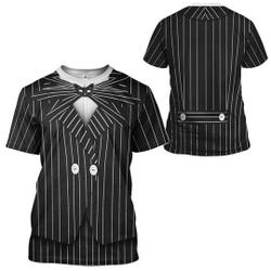 Jack Skellington Halloween costumer 3D Tshirt Meaningful Gift For Family Gift For Boyfriend Valentine Gift