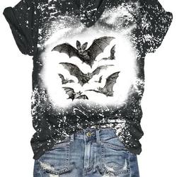Halloween Vintage Bats Tie Dye Shirt, Goblincore Shirt, Bat Shirt Meaningful Gift For Family Gift For Boyfriend Valentine Gift