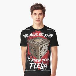 Hellraiser Pinhead Lament Configuration Puzzle Box Eternity to Know Your Flesh 3D T-Shirt Meaningful Gift For Family Gift For Boyfriend Valentine Gift