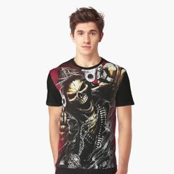 Grim Reaper Gunman 3D T-Shirt Meaningful Gift For Family Gift For Boyfriend Valentine Gift