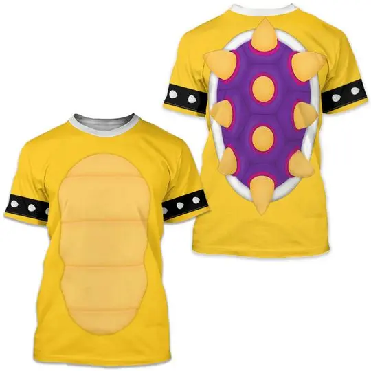 Yellow Turtle Game Halloween Costume Shirt, Halloween Costume 3D Shirt Meaningful Gift For Family Gift For Boyfriend Valentine Gift