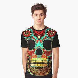 Grunge Skull 3D T-Shirt Meaningful Gift For Family Gift For Boyfriend Valentine Gift