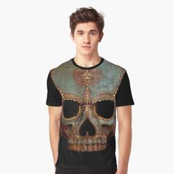 Grunge Skull 3D T-Shirt Meaningful Gift For Family Gift For Boyfriend Valentine Gift