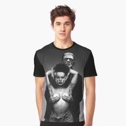 Frankenstein And Bride Of Frankenstein 3D T-Shirt Meaningful Gift For Family Gift For Boyfriend Valentine Gift