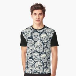 Sugar Skull Floral 3D T-Shirt Meaningful Gift For Family Gift For Boyfriend Valentine Gift