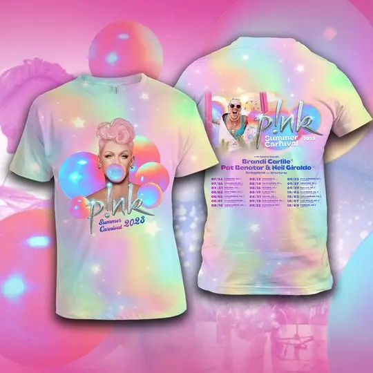 P!nk Summer Carnival 2023 Shirt, Trustfall Album Tee, Pink Singer Tour, Music Festival Meaningful Gift For Family Gift For Boyfriend Valentine Gift