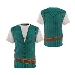 Prince Costume Cosplay 3D T-Shirt, Long Hair Princess Costume, Halloween Costume Meaningful Gift For Family Gift For Boyfriend Valentine Gift