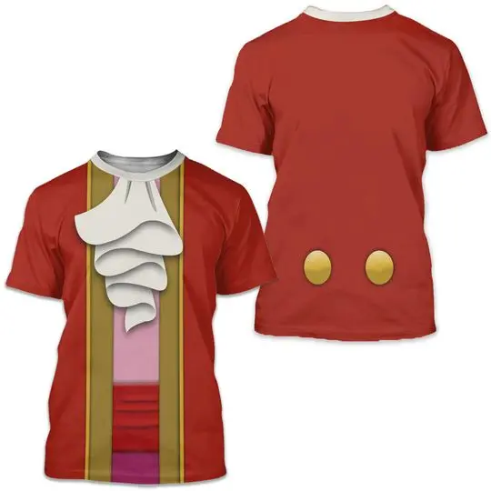 Funny Character Movie Costume 3D Shirt, Red Captain Pirate Magic Movie Halloween Meaningful Gift For Family Gift For Boyfriend Valentine Gift