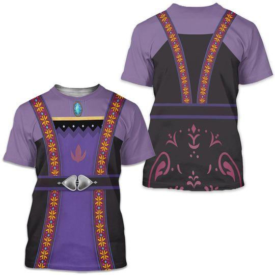 Winter Queen Costume 3D All Over Print Shirt, Royal Mom Cosplay Costume Meaningful Gift For Family Gift For Boyfriend Valentine Gift