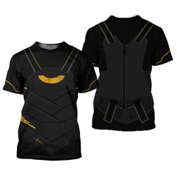 American Female Superhero Halloween 3D Shirt, Halloween Costume For Family Group Meaningful Gift For Family Gift For Boyfriend Valentine Gift