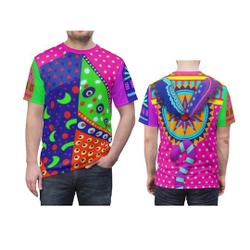 Mexican Skeleton Colorful 3D Costume Cosplay Shirt, Skeleton Dog Shirts Meaningful Gift For Family Gift For Boyfriend Valentine Gift