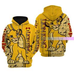 Lion King Hoodie, Lion King Shirt, Lion King 3d Hoodie, Lion Cartoon Movie