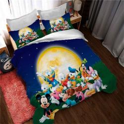 Personalized Disney Duck and Mickey Mouse Duvet Covers Bedding Set Gift For Your Girlfriend Boyfriend Gift For Love Gift For Friend Best Valentine Present Holiday Gift