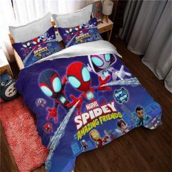 Personalized Marvels Spidey and His Amazing Friends Duvet Covers Bedding Set Gift For Your Girlfriend Boyfriend Gift For Love Gift For Friend Best Valentine Present Holiday Gift
