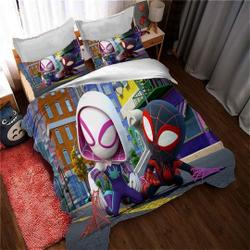 Personalized Marvels Spidey and His Amazing Friends Duvet Covers Bedding Set Gift For Your Girlfriend Boyfriend Gift For Love Gift For Friend Best Valentine Present Holiday Gift