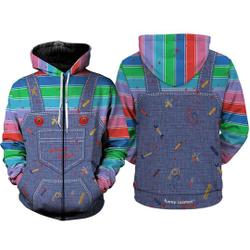 Chucky Full Over Print 3D Hoodie