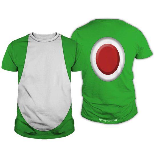Mario Yoshi Full Over Print 3D T Shirt Meaningful Gift For Family Gift For Boyfriend Valentine Gift