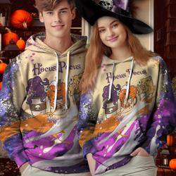 Halloween Hocus Pocus Need Coffee Latte To Focus Hoodie 3D