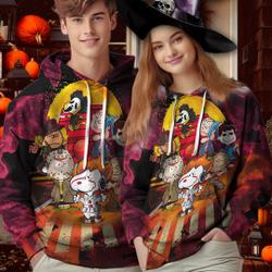 Halloween Let's Go Ghoul Horrors Dog Hoodie 3D
